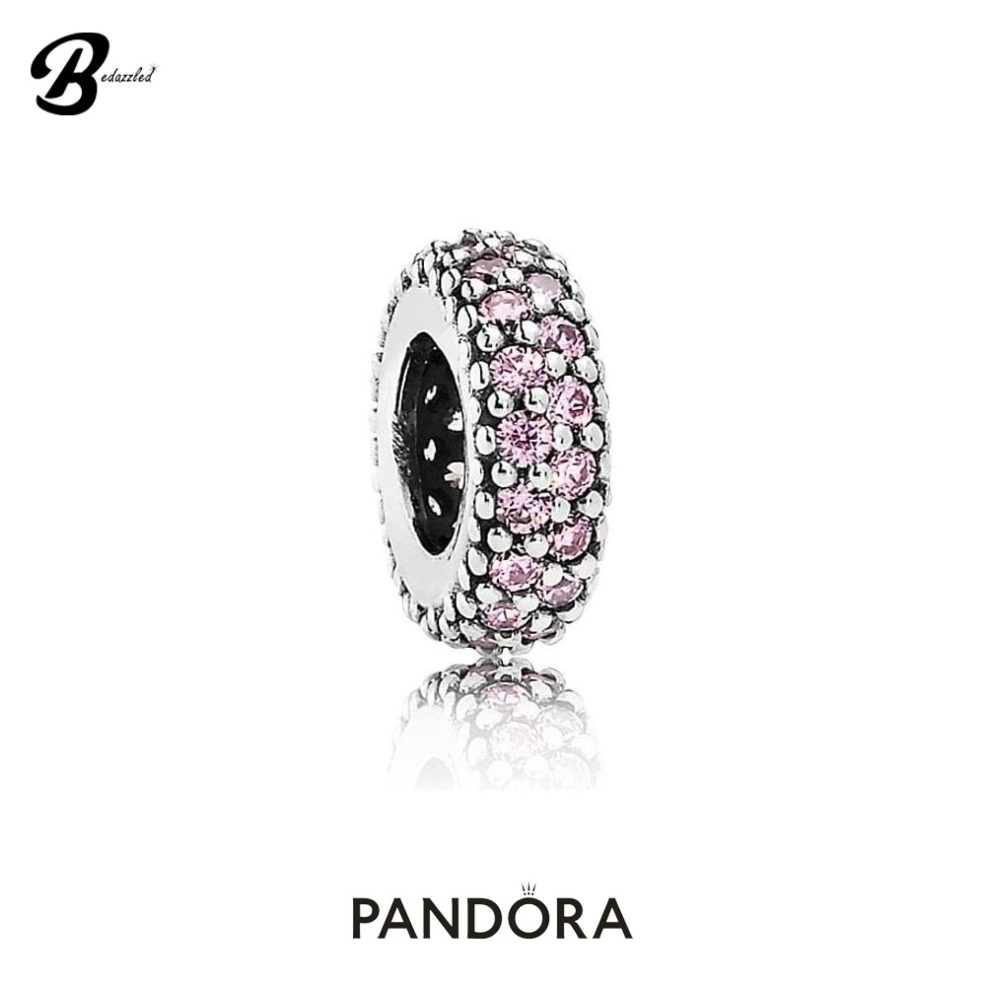 Pandora Pink Pavé Inspiration Spacer Charm 791359PCZ