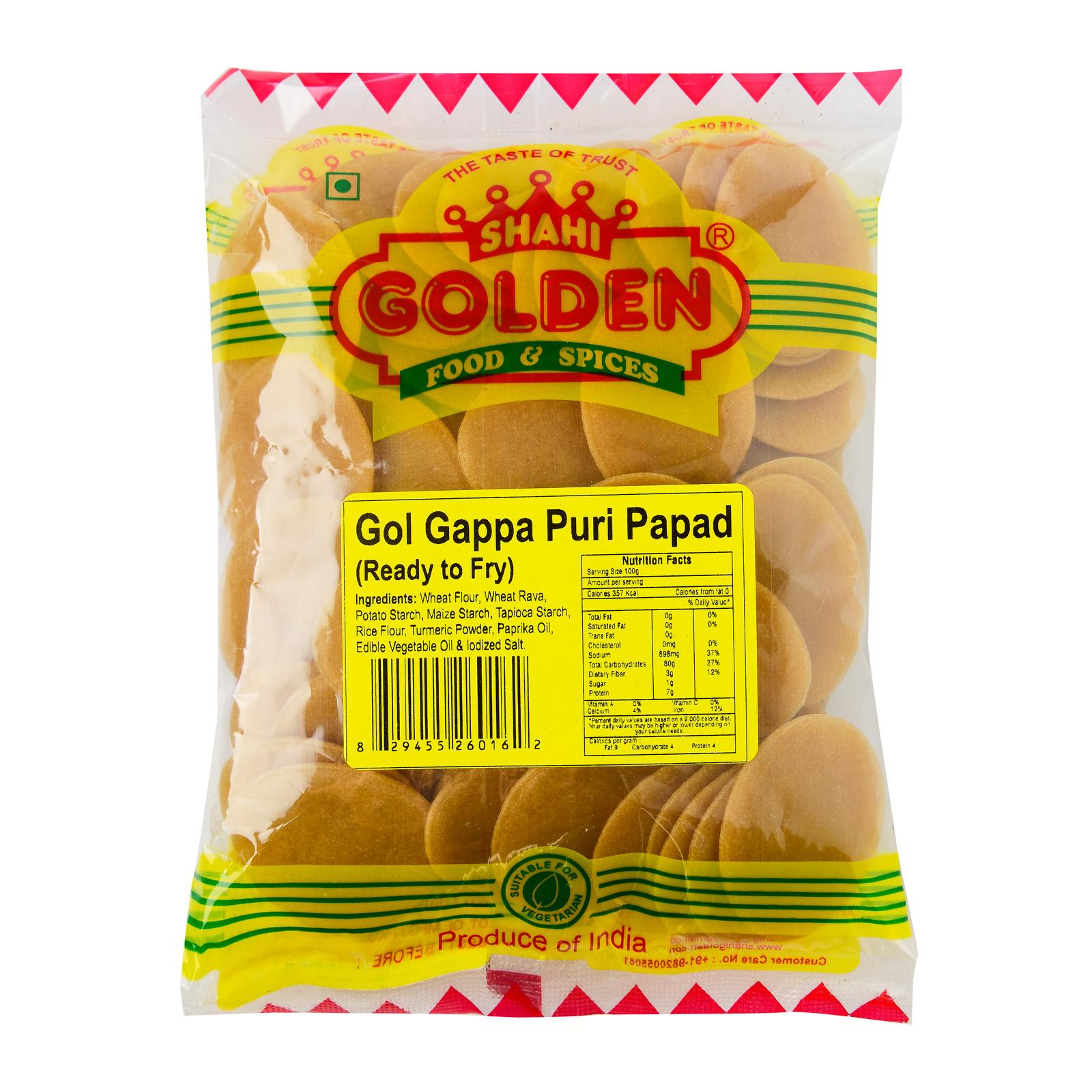 Shahi Golden Gol Gappa Pani Puri Papad Lazada Singapore