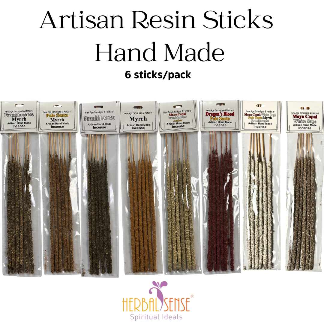 SI Artisan Resin Incense Sticks Helps to Purify Negative Energy Frankincense Myrrh Copal Dragon Blood 5Element 2Element