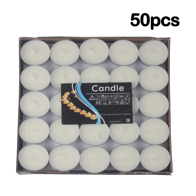 50 Pcs Small Tea Light Candle