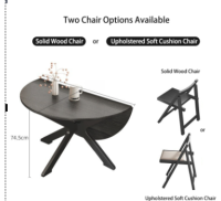 NKAHS Pre Order olid Wood Round Dining Table 2026 New Foldable Extendable Table 10 Seater Multifunctional Dinner Table Space Saving Kitchen Table for Small Apartment Living Room Home Furniture