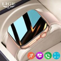 LIGE Smart Watch For Women Full Touch Screen Bluetooth Call Waterproof Watches Sports Fitness Tracker Smart Men Watch + Box