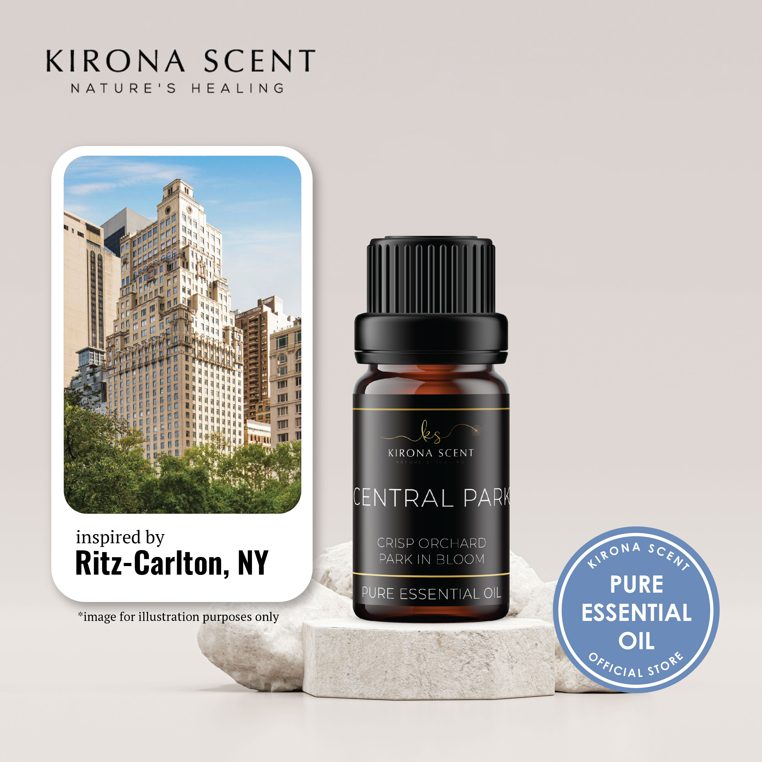 [KIRONA SCENT] Shangri-La Hotel Inspired Pure Essential Oil (10ml) | Hotel & Mall Fragrances | Use with Nebulizers