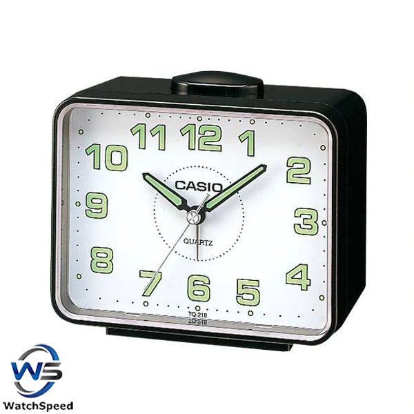 Casio TQ218-1B Table Top Travel Alarm Clock TQ-218-1B