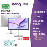 BenQ MA270UP I 27″ 4K Nano Gloss Monitor I Made for Mac I 90W USB-C I HDMI I Windows I Ergo Design