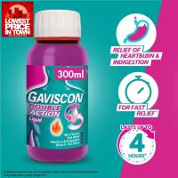 [Exp : Feb 2028 New !] Gaviscon Double Action Liquid for Fast Relief of Heartburn & Indigestion (300ml)