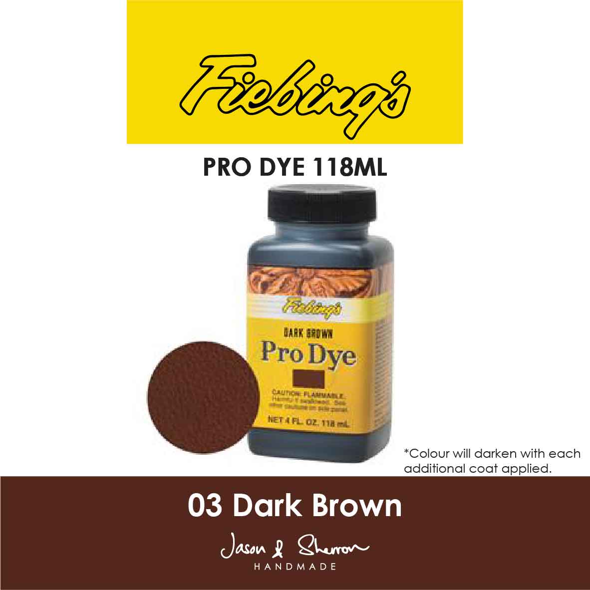 Fiebings Leather Pro Dye For Dyeing of Vegetable Tanned Leather Bags Sofas Shoes [FREE WOOL DAUBER]