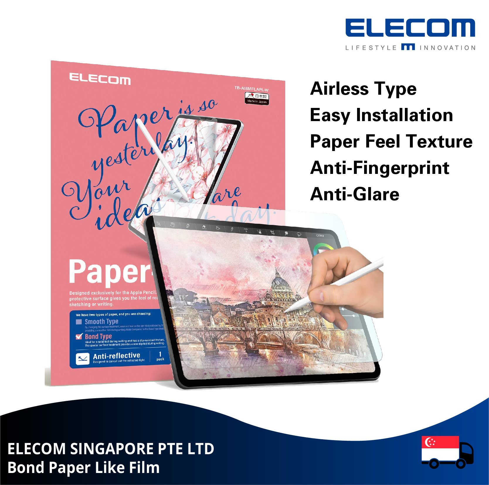 Elecom Ipad Screen Protector Elecom Protector Paper Like Elecom
