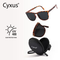 Cyxus Foldable Polarized Sunglasses Women Portable Folding Shades UV400 Protection Day-View Sunscreen Protective Fexible TR Frame Eyeglasses Original Brand 1019
