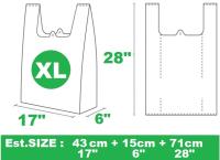 Plastic Bag【 BULK WHOLESALE 】【 d2w 】 Bio Degradable Eco Friendly Packaging Disposable Carrier Trash Supermarket V Vest Garbage Compostable Food Takeaway Restaurant Delivery Carrier Bag Party Supplies Gift Delivery Food Cafe bag Eco Friendly