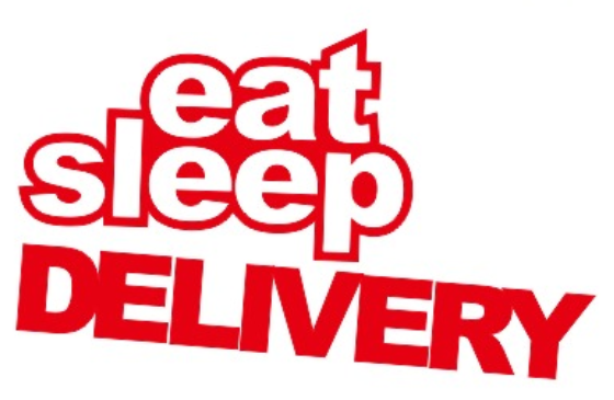 [Rainforest Gift Services] Eat Sleep Delivery Vehicle Sticker Durable and High Quality