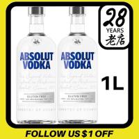 1L Absolut Original Vodka 1 Liter Twin Bottles w/o Gift Box