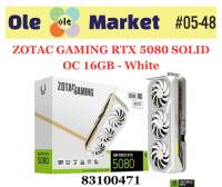 ZOTAC GAMING RTX 5080 SOLID OC 16GB - White/AMP EXTREME INFINITY/AMP EXTREME INFINITY ULTRA (****5 Years Warranty****)