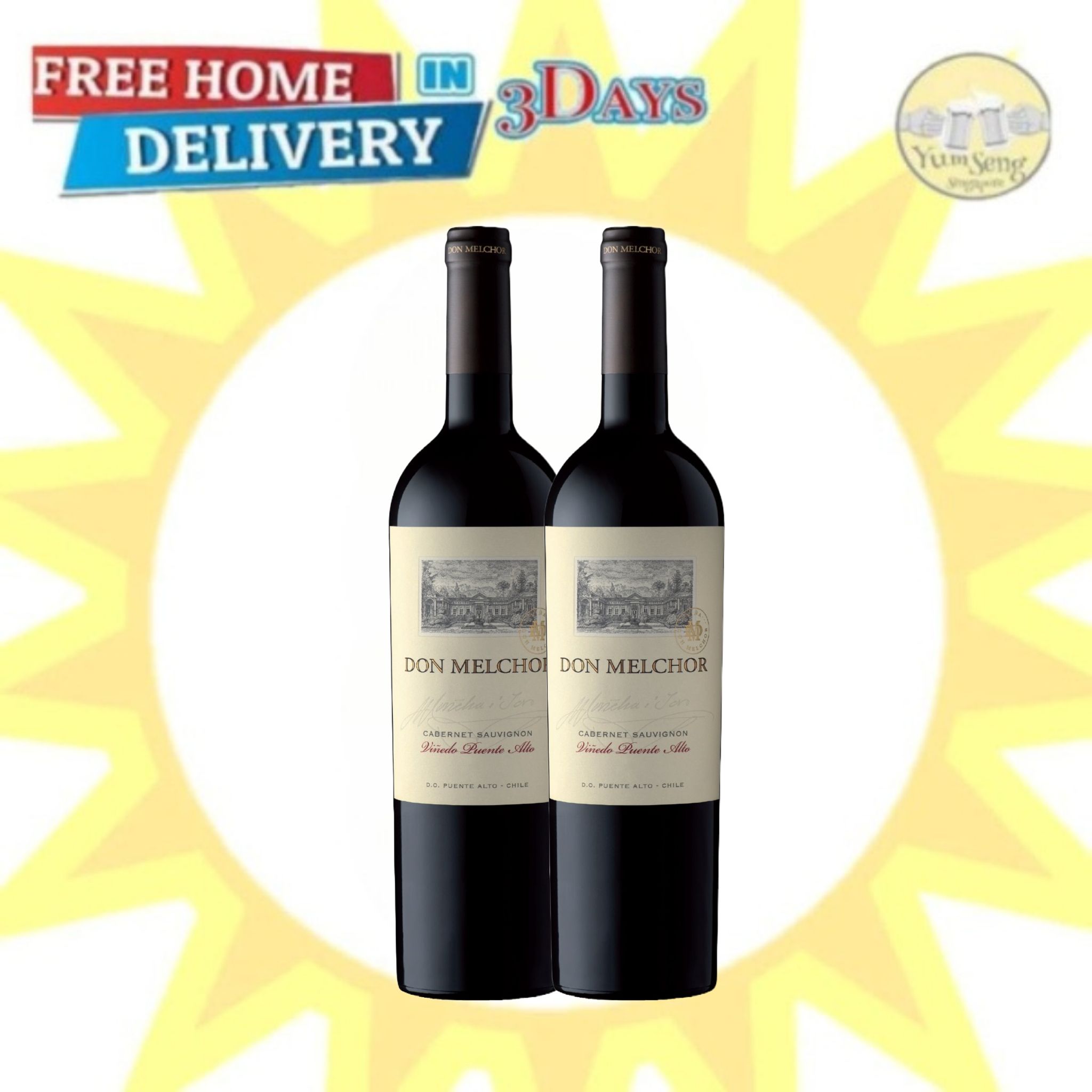 DON MELCHOR CABERNET SAUVIGNON TINTO 2020/ 750ml (Bundle of 2