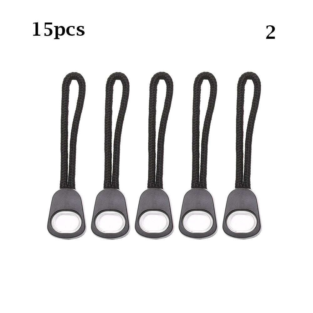 5/10/15pcs Zipper Pull Puller End Fit Rope Tag Fixer Zip Cord Tab Replacement Clip Broken Buckle Travel Bag Suitcase Tent Backpack