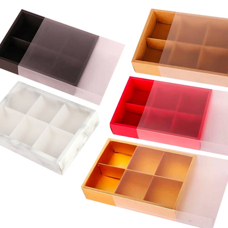 Mid Autumn Festival Kraft Mooncake Box - 2/4/6 Slot Cavity Kraft Box for Mooncakes - Packman