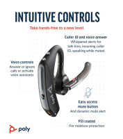 Poly Voyager 5200 UC USB-A Bluetooth Headset +BT700 Adapter 7K2F3AA 【】