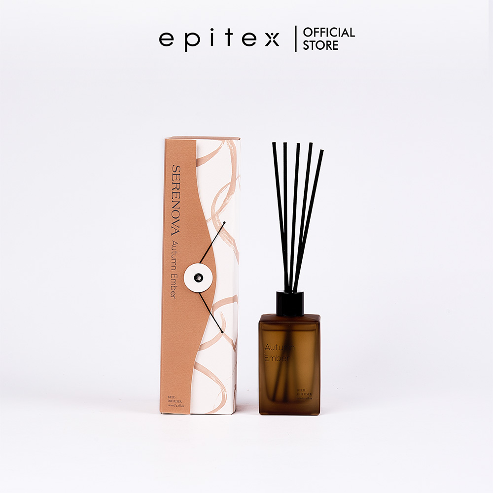 Epitex Serenova Reed Diffuser 120ml | Long Lasting Home Fragrance | Mood Enhancing Scent | Aromatherapy Diffuser for Bedroom Living Room Bathroom & Office | Elegant Home Décor Gift
