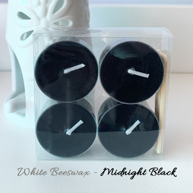 ACACIA SG Unscented Candles | Natural Beeswax Candles | 12hrs Tealight | Hand poured | Pack of 4