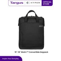 Targus 15-16″ Work+ Convertible Daypack Black (TBB609GL) - Laptop Backpack for Casual Travel Daily Work Commute Large Capacity Lightweight Water resistant Expandable