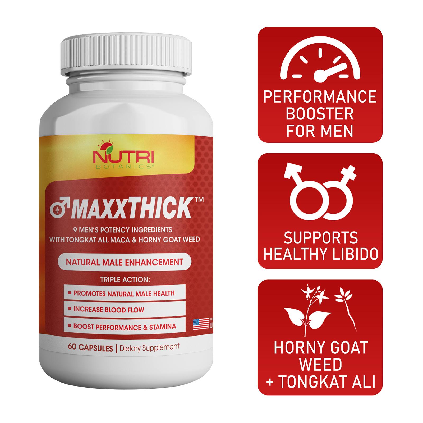 Nutri Botanics Maxxthick With Tongkat Ali Maca Horny Goat Weed Male  Enhancement Supplement For Men | Lazada Singapore