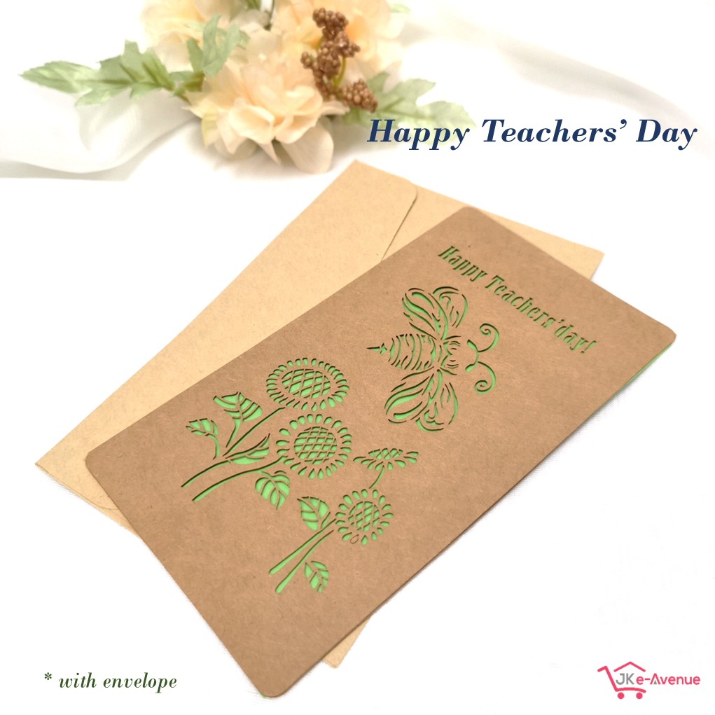 Gift Greeting Card with Envelope for Birthday Teachers Day Best Wishes Just For You Farewell
