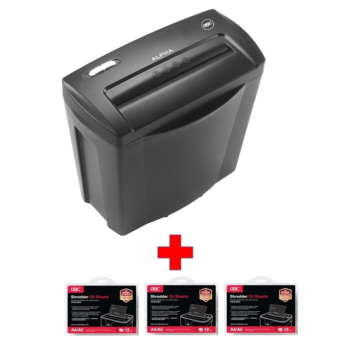 GBC Alpha Confetti Paper Shredder | Exclusive Model | Shreds Cards | Ideal For Home and Office Use | 1 Year Warranty
