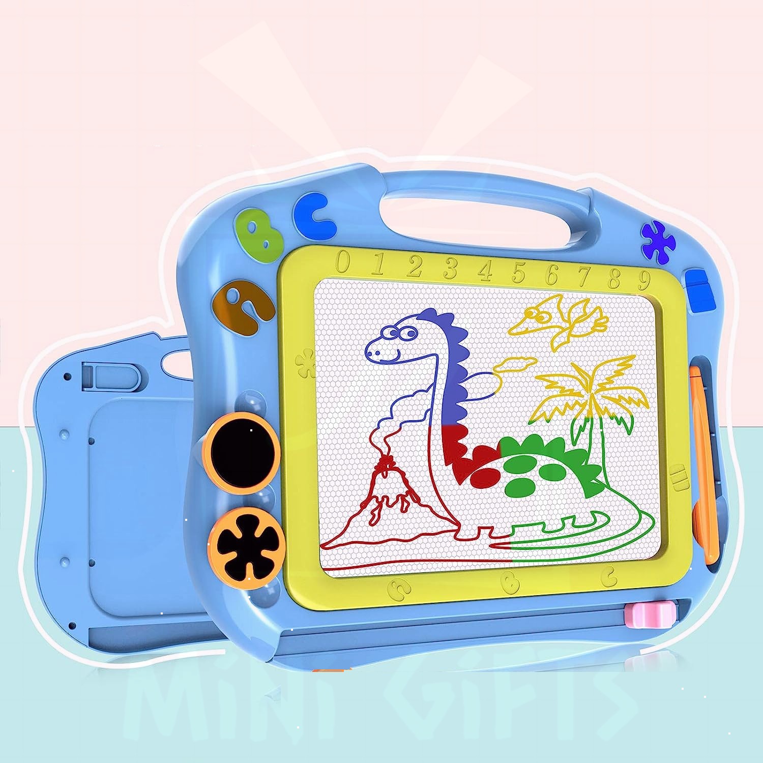 【Mini Gifts】Travel Size Magnetic Drawing Board Toddler Toys Sketch Writing Colorful Erasable Sketching Pad Birthday Gift