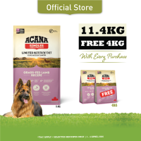 Super Deals! ACANA Freeze-Dried Coated Grass-Fed Lamb 11.4kg + Free 4kg