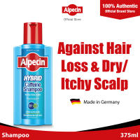 Alpecin Hybrid Caffeine Shampoo (375ml) - For sensitive itchy or dry scalps / Strengthens hair growth and reduces hair loss for men