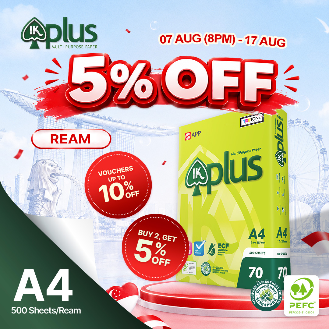 IK Plus / IK Signature Copier Paper 500 sheets per ream A4