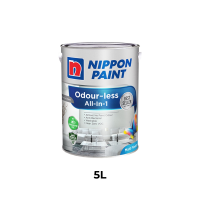 Nippon Paint Odourless All in One White 1L/ 5L [WHITE COLOUR ONLY]