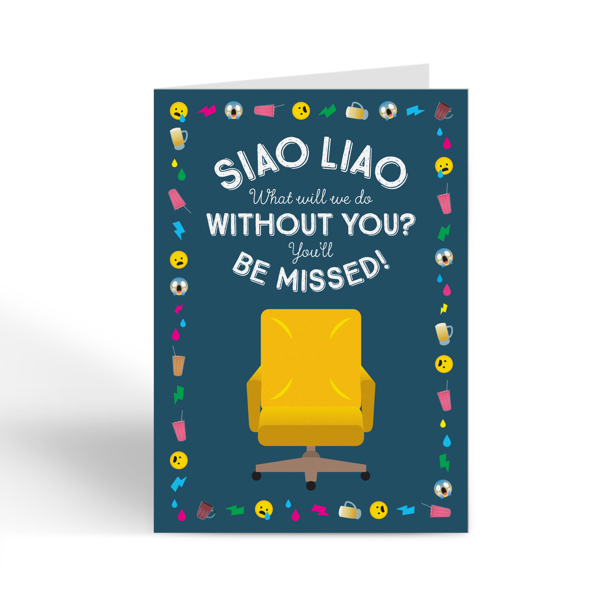 Singapore Souvenir Greeting Card – Siao Liao Farewell Goodbye Bye (LARGE A4 SIZE)