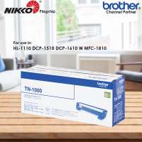 Brother Toner TN-1000 for Printers TN1000 HL-1110 / DCP-1510 / DCP-1610 W / MFC-1810 1000