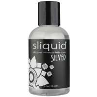 Sliquid - Silver Naturals Silicone Lubricant Bottle 4.2 oz (Lube) - Lube (Silicone Based) adult sex toys