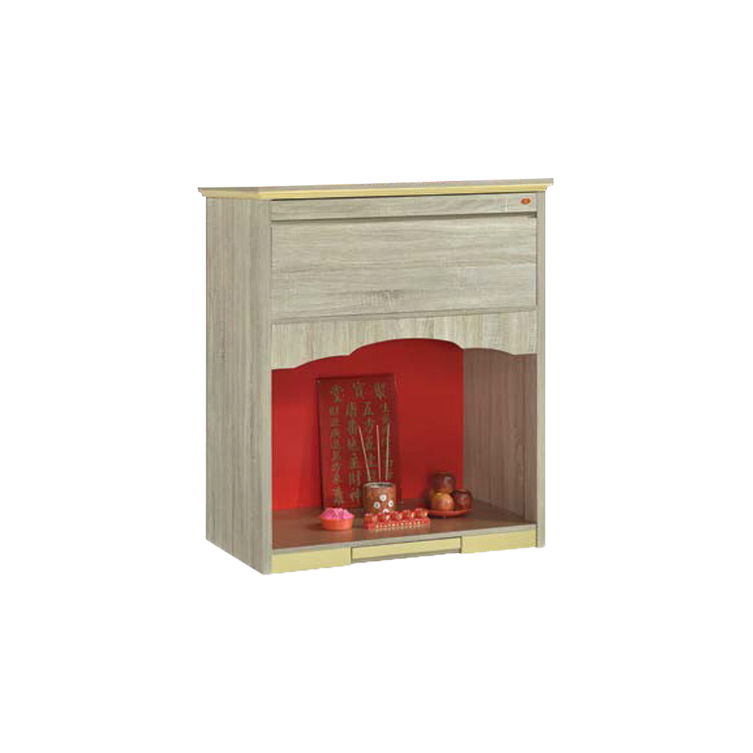 Living Mall Esme Oriental Altar Table with Top Altar Cabinet Fire Resistant Altar Cabinet 16 Models