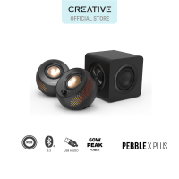 Creative Pebble X Plus - PREMIUM 2.1 USB-C Computer Speakers with Subwoofer and Customizable RGB Lighting