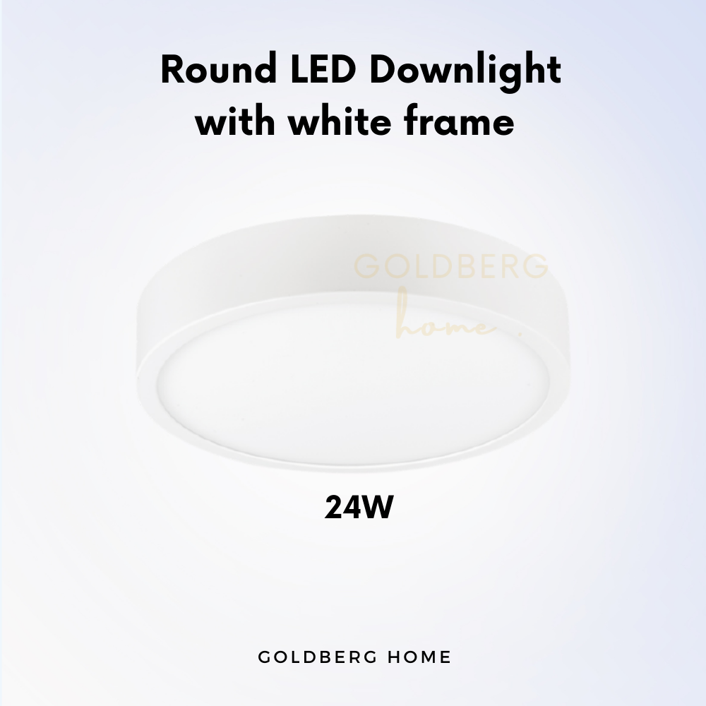 Premium Luz LED 12W 18W 24W Ceiling light | Surface Mounted Downlight | Goldberg Home