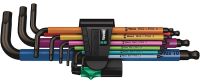 Wera Tools 5073593001 L-Keys950 SPKL/9 SM N MULTICOLOUR SB Long Arm Hex-Key Set