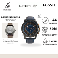 [Luxolite] Fossil FS5061 Men’s Chronograph Grant Watch Stainless Steel Case Leather Strap Quartz FS506 FS50