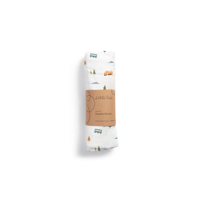 Little Rei Baby Bamboo Muslin Swaddle Blanket 120cm x 120cm - 0M+