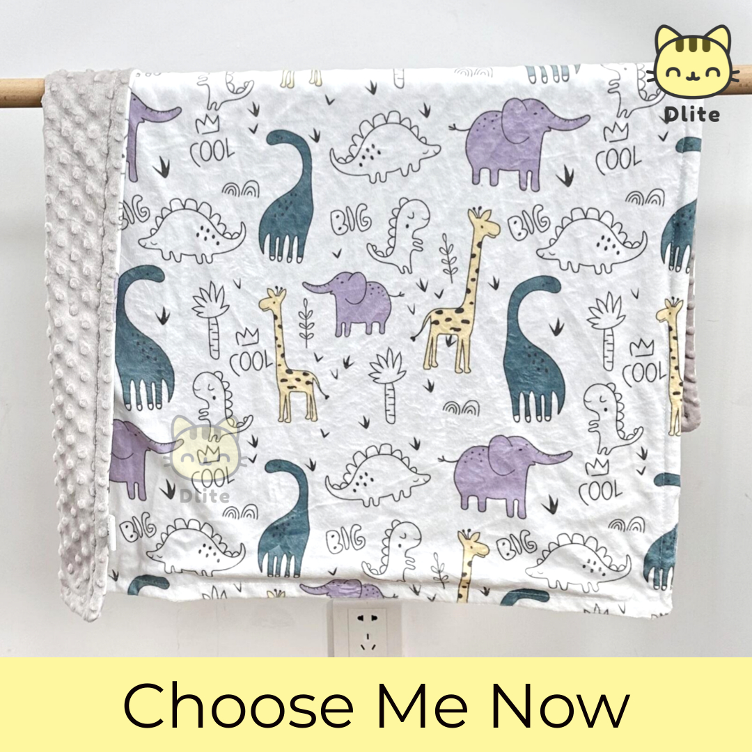 ✅ Dlite DHug Japan Fabric Kids Blanket 110*150cm Baby Blanket Childcare Minky Fleece Weighted Blanket