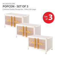 [HOUZE] POPCON Popmart Container Display Box w/ Shelf [S | M | L | XXL] (Light & Toy Not Included) (Set of 1 | 3)