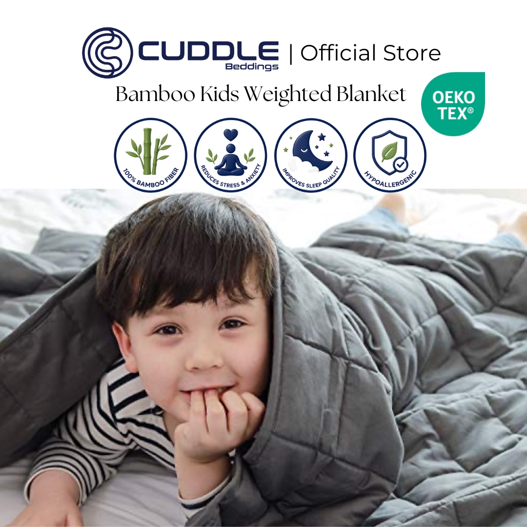 Cuddle™ Cool 2.0 Kids Bamboo Weighted Blanket | Bamboo Fiber Weighted Blanket | Calming Cozy Breathable Sleep Blanket