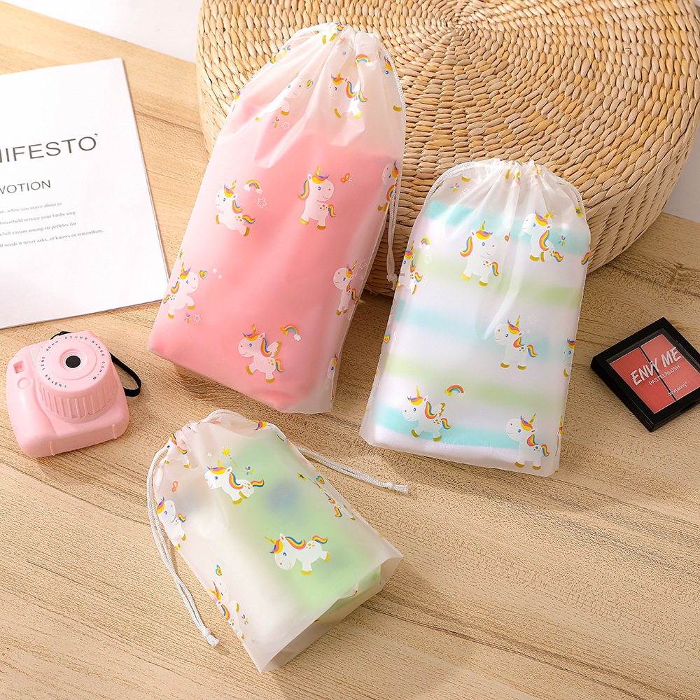✨💖🦕 Unicorn Reusable Bag l WaterProof Drawstring Bag l Dustbag l Dinosaur Birthday Party Goodie Bag Gifts l Children Day l Travel Bag l Organizer l Kids Toys Bag Children Gift Bag l Unicorn Birthday Party l Cheap Reusable Bag