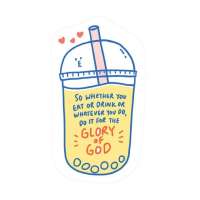 Christian Gifts  Glory of God {Mirror Decal Stickers}