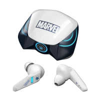 Marvel BTMV15 Bluetooth Earphones Professional League E-sports Wireless In-Ear Running Sports Music Mini Marvel Headset Iron Man Spider-Man Captain America