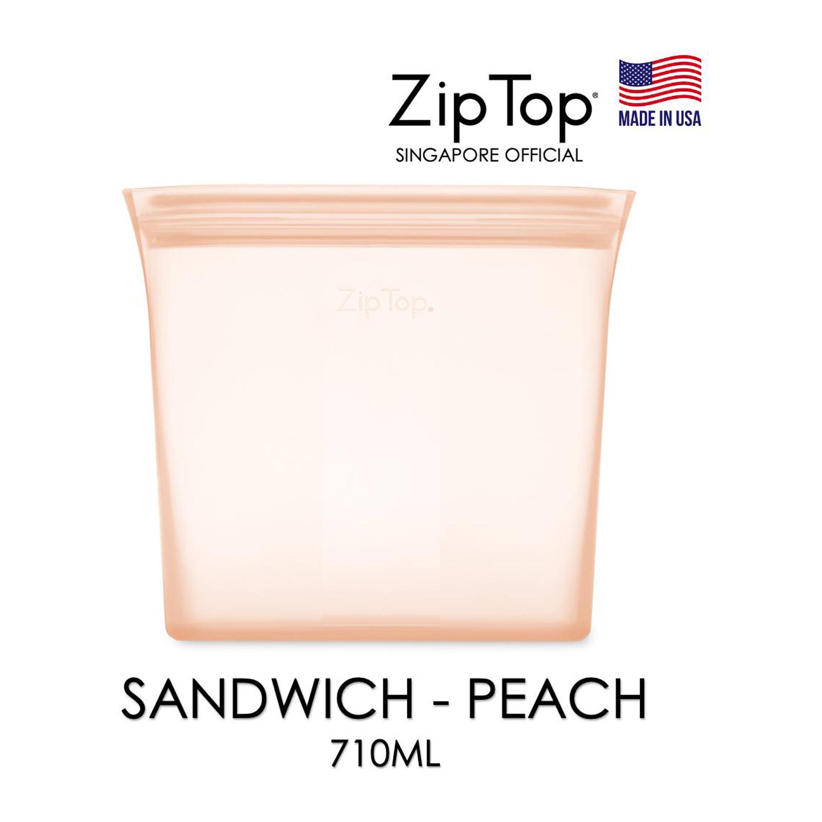 Zip Top - Sandwich Bag Peach
