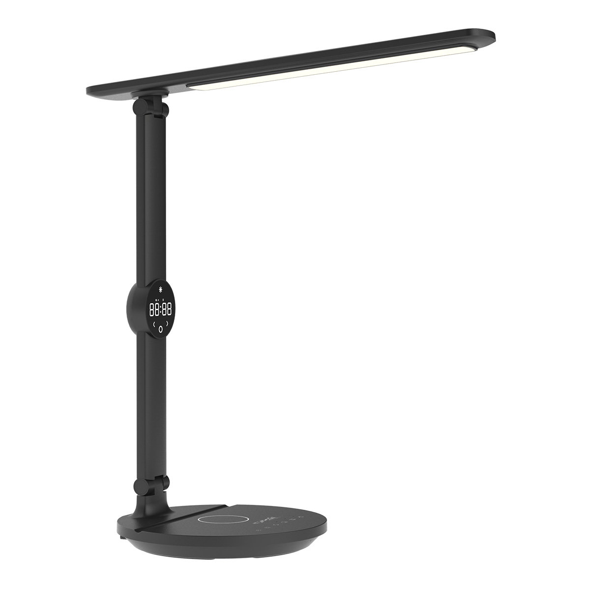 Ergoworks Eye Care Led Desk Lamp With Wireless Charger Clock - EW-DE26811