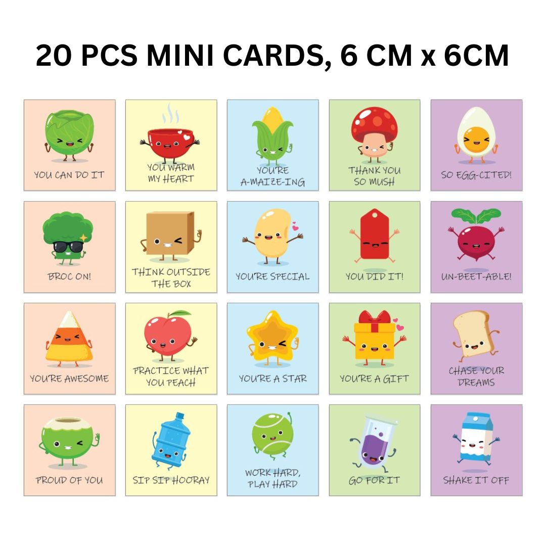 20 PCS Mini Motivational Cards - Encouragement Praise Appreciation